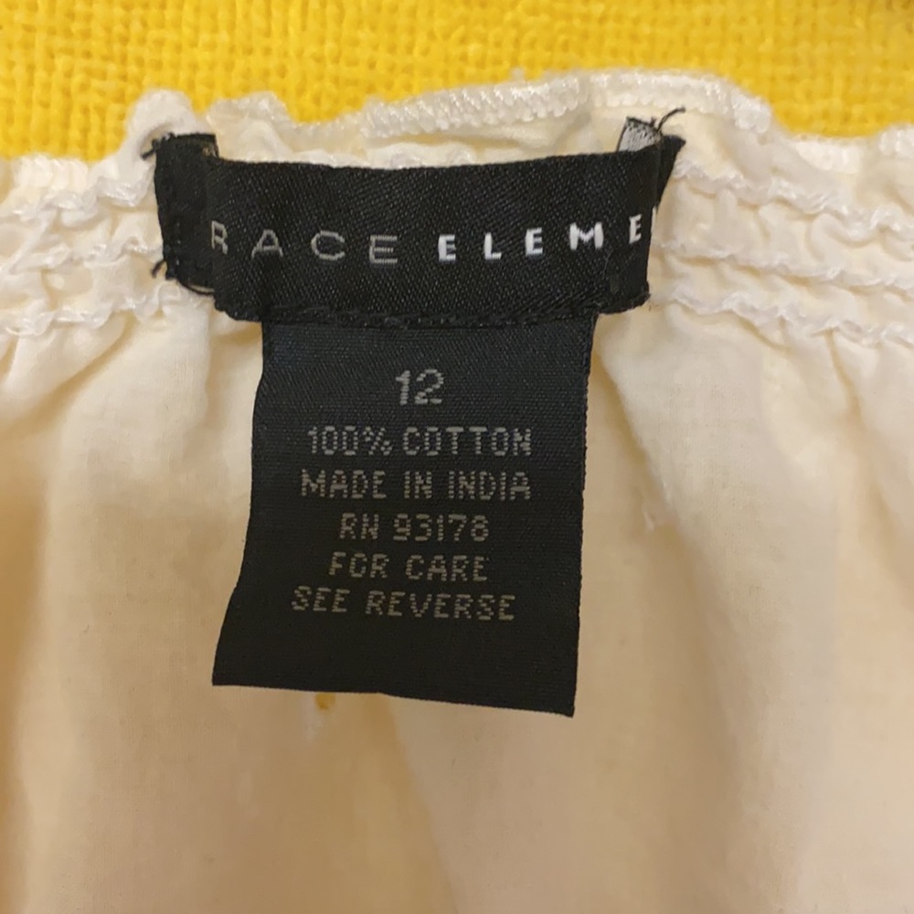 Grace Elements White Cotten Blouse - image 2